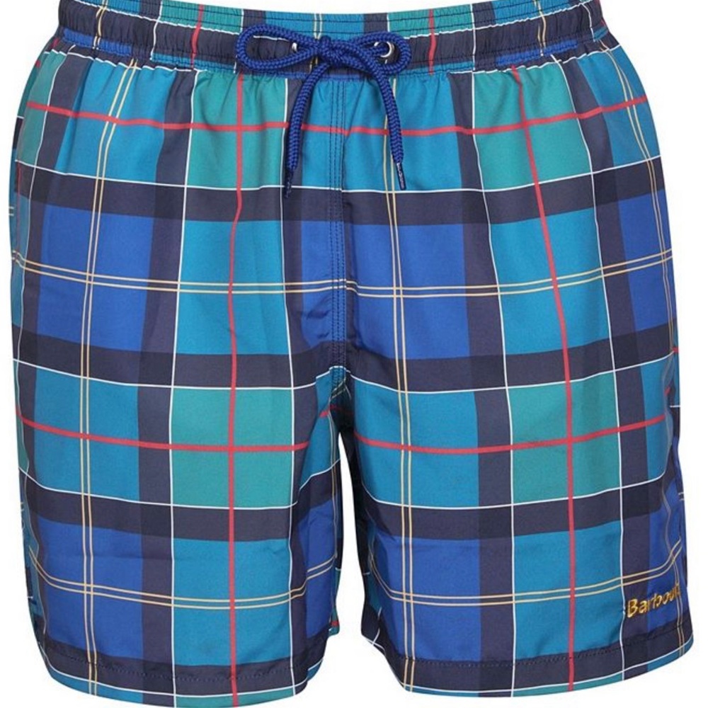 NWT New LARGE Barbour tartan swim shorts.
